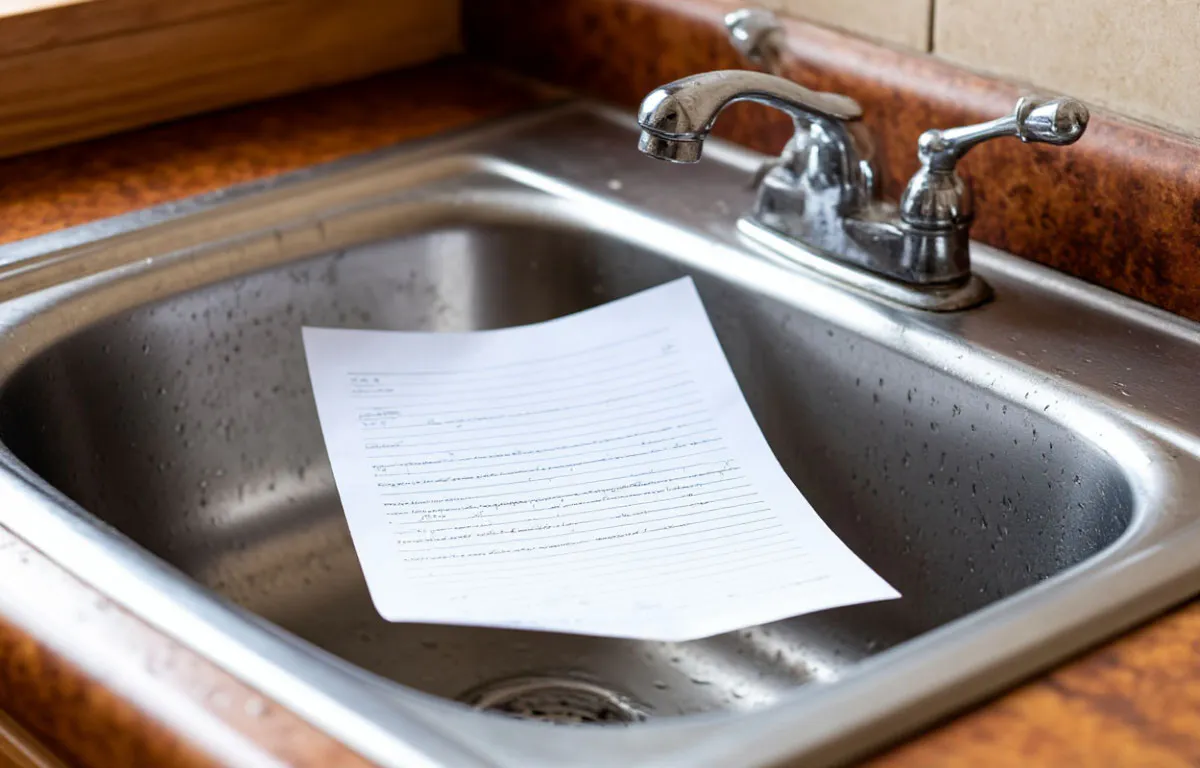 Уезжая из дома надолго, всегда кладу лист бумаги в раковину, и не спускаю воду в унитазе