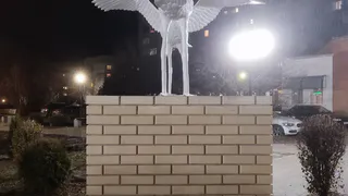 Новую скульптуру разместили в рязанском сквере «Белых журавлей»