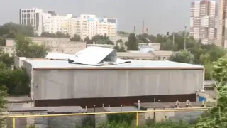 Ветер сдул крышу со здания рязанского Водоканала