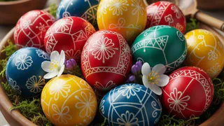 Погружаю яйца в отвар из натуральных ингредиентов — получаю живые и природные узоры всех оттенков: быстро и натурально