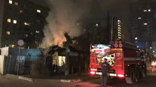 Ночью в Рязани сгорела баня