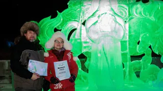 В конкурсе ледяных фигур на Ямале муромский богатырь завоевал «серебро»