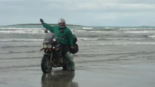 Рязанец пересек страну на мотоцикле 