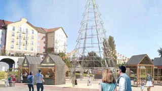 Для стилистического единства Лыбедского бульвара Рязани выбрали тёмно-синий цвет