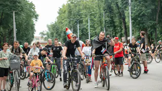 В Рязани 300 человек приняли участие в велопробеге в Лесопарке