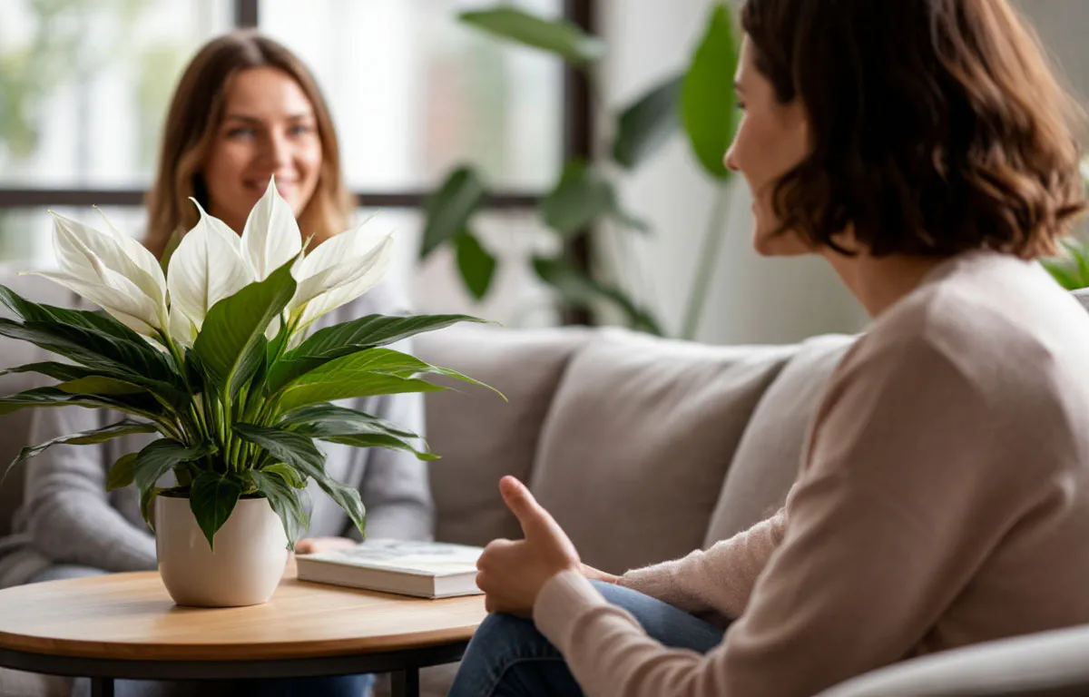 Спатифиллум у меня цветет круглый год, а листья - с ладонь. Секрет в отказе от «залюбливания»