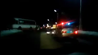 ДТП в Приокском - внедорожник столкнулся с автобусом