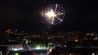 Рязанец снял видео салюта в честь Дня Победы