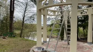 На «Вшивой горке» в Киржаче началось восстановление разрушенной ротонды