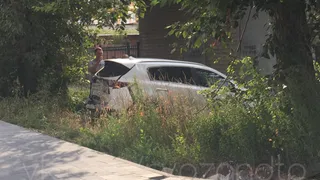 Одна из машин въехала в забор: на Высоковольтной случилось ДТП