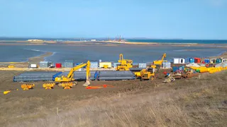 Президент Путин дал старт подаче газа в Крым из материковой России