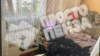 В Пензе в квартире на улице Шмидта рухнул потолок