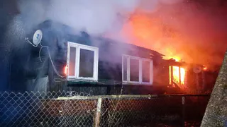 В Александровском районе при пожаре в частном доме погиб человек