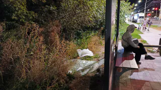 В рязанской Дашково-Песочне вандалы разбили антивандальную остановку 