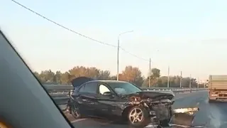 На Северной окружной дороге в Рязани произошло серьезное ДТП с легковушкой