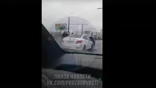 В Пензе в микрорайне Терновка произошло массовое ДТП