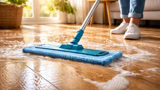 Японский метод «3 ложки» — грязь и микробы исчезают с пола за раз, а чистота держится неделями
