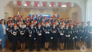 Школьники Гусь-Хрустального района пополнили ряды кадетского пожарного братства