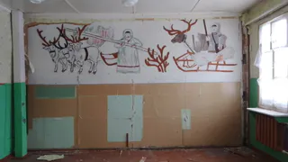 В одной из школ Коми во время ремонта обнаружили настенную живопись