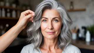 Научилась ювелирно закрашивать седину: волосы блестящие и никакой «соломы» - способ лучше чем в элитных салонах