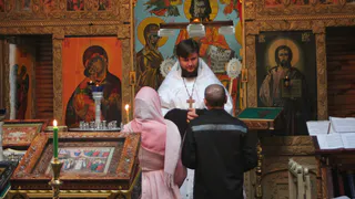 В ИК-2 Рязанской области состоялось очередное венчание осужденного с его супругой