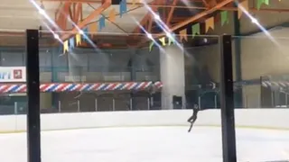 Рязанская фигуристка исполнила на тренировке уникальный каскад. До нее этот прием не выполнял никто