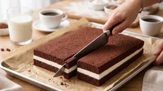 Пирожные «Сливочный ломтик» как из магазина, но вкуснее: воздушный десерт — дети в восторге, взрослые просят добавку