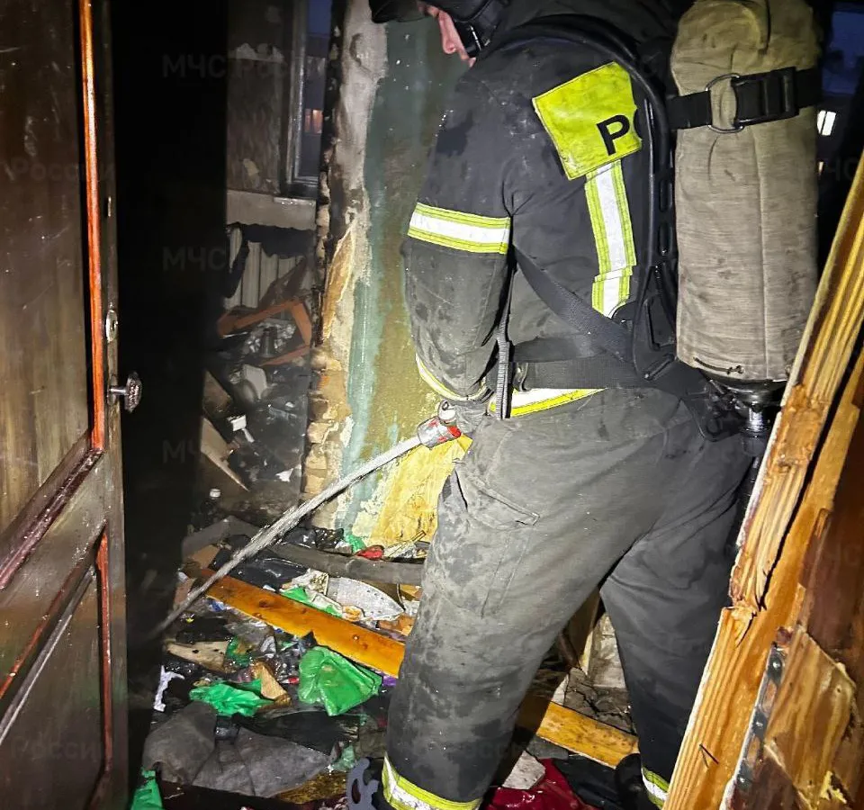 При пожаре в Гусь-Хрустальном погиб человек