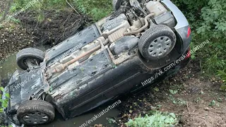 В Клепиковском районе Skoda Yeti рухнула в канаву