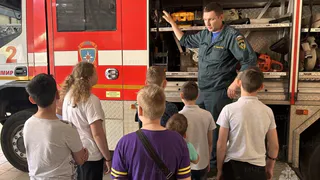Воспитанники владимирского детского дома посетили пожарную часть №2