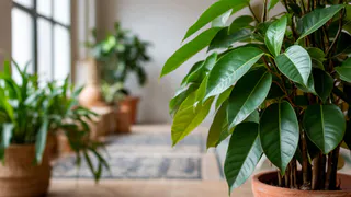 Для пышности фикусу Бенджамина — обязательно: 2 горсти в кастрюлю — и листопада не будет, листья зеленее крокодила