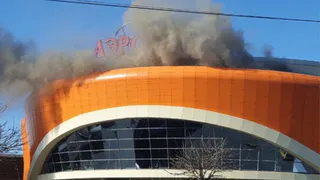 В Брянске потушили пожар в «АэроПарке»