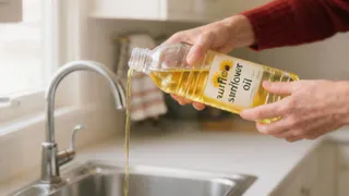 Уходя из дома, всегда заливаю подсолнечное масло в раковину - придете домой и ощутите разницу