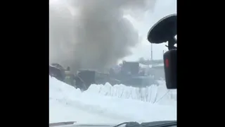 В Муроме за ТЦ "Зефир в мармеладе" взорвался гараж с автомобилем