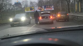 Неподалеку от рязанского кремля столкнулись BMW и Kia