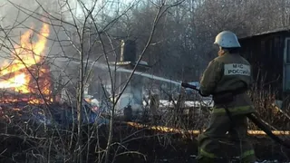 В Брянске сгорела дача