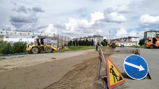 В Усинске активно обновляют тротуары и пешеходные переходы