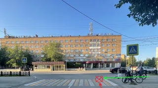 В Коми автомобиль сбил ребенка на велосипеде на "зебре"