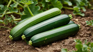 6 ложек в каждую лунку — и кабачки даже соседям раздаем: увесистые, как молодые поросятки