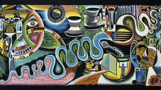 Картина о Нижнекамске, написанная Кристианом Апостолом, хранится в частной коллекции австралийца 