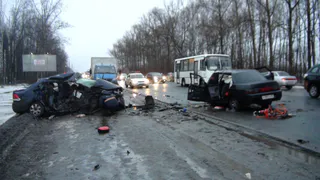 Появилось видео аварии под Рязанью  с пятью погибшими