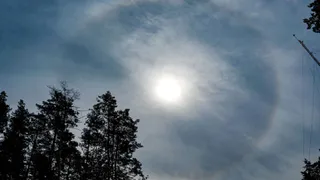 В Рязани утром 22 мая засняли солнечное гало 