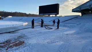 В Рязани приступили к заливке катка на ЦСК