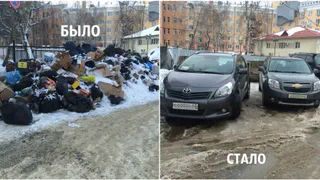 В Рязани убрали свалку у ТЦ «Малина»