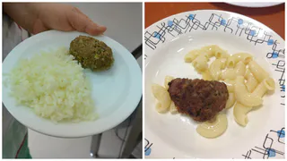 Директор школы: гарнира сколько положено, просто ракурс снимка неудачный 