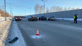 Пять машин всмятку: массовая авария произошла в Магнитогорске