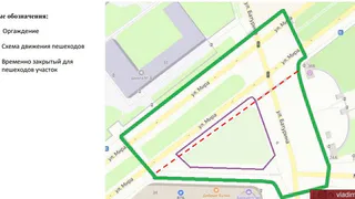 Во Владимире ограничили движение пешеходов на улице Мира