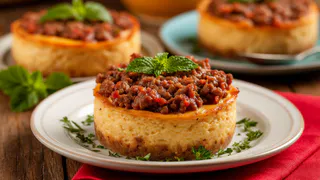 Готовлю такой ленивый ужин из фарша, когда нет времени долго стоять у плиты - получается вкуснее обычных котлет на сковороде