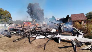 Семья осталась без крова: в Спасском района дотла сгорел дом