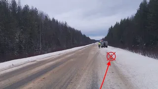 На трассе «Вятка» иномарка съехала в кювет: пострадали два пассажира